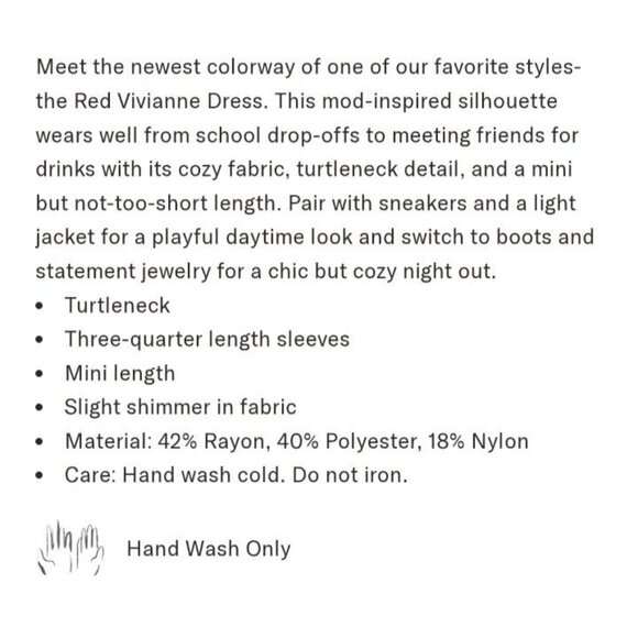 Pomander Place Vivianne Dress Womens S Red‎ Shimmer Turtleneck 3/4 Sleeve Mini - Picture 3 of 13